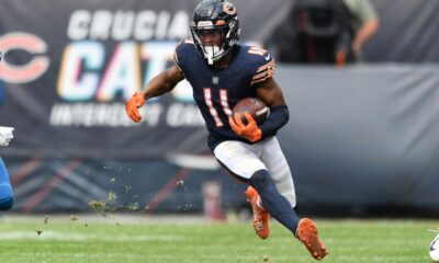Updated look at the Bears' wide receiver depth chart following Tajae Sharpe, Dante Pettis signings (2022 Season)