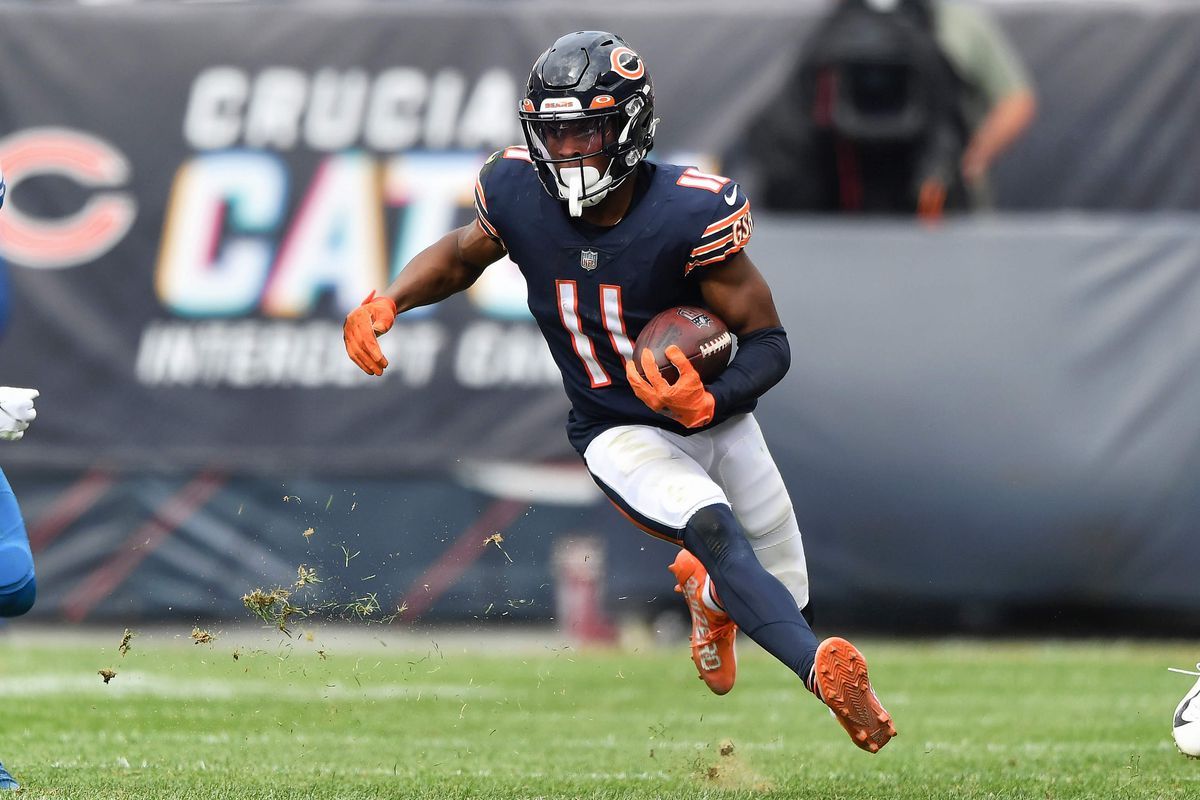 Updated look at the Bears' wide receiver depth chart following Tajae Sharpe, Dante Pettis signings (2022 Season)