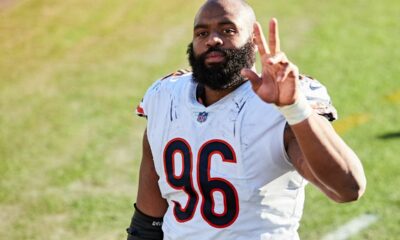 Akiem Hicks throws shade at Bears QBs during Buccaneers press conference (2022 Season)