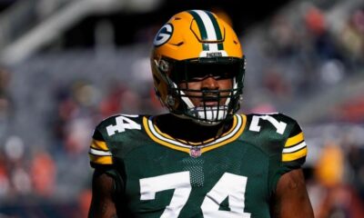 Potential Bears' free-agent target Elgton Jenkins re-signs with Packers (Free Agency)