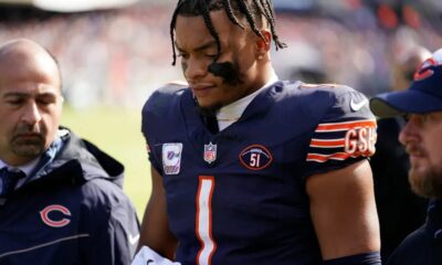 Justin Fields will be out 'however long it takes' for grip strength to return (2023 Season)