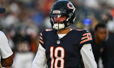 WATCH: Tyson Bagent's hilarious reaction to Caleb Williams' signing bonus (News)